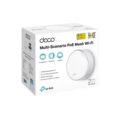 Беспроводная Mesh-система Tp-Link GbE AX3000 Tp-Link Deco X50-PoE 2 pack Wi-Fi 6 White