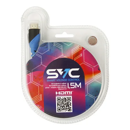 Кабель HDMI-HDMI SVC HR0150LB-B, 1.5m