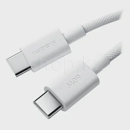 Кабель интерфейсный для USB Type-C - Type-C Xiaomi 3A Braided L33020, 1m, White