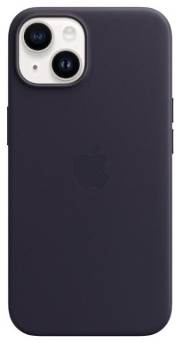 Чехол Apple Leather Case MagSafe для Apple iPhone 14 ink