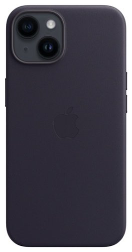 Чехол Apple Leather Case MagSafe для Apple iPhone 14 ink купить,0