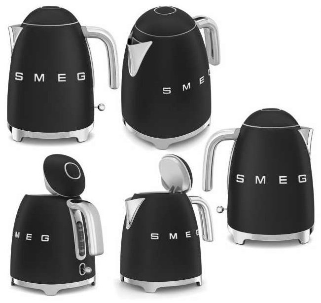 Электрочайник Smeg KLF03BLMEU черный купить,NaN