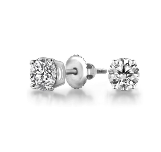 Серьги Deimantas SI1- SI2 GIA 2336848489 7358630691 1,3гр 1.20сt  купить,NaN