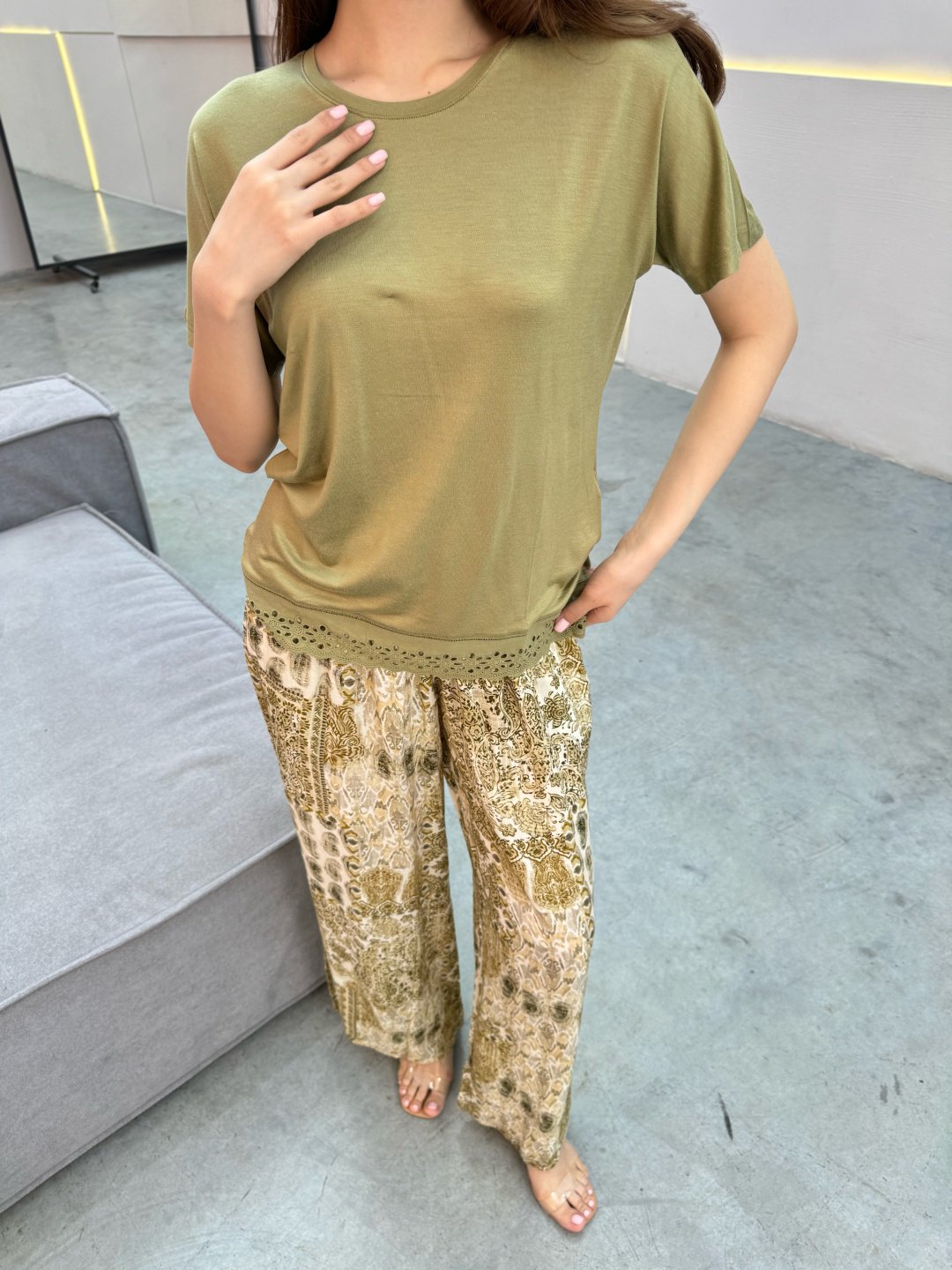 Пижама Monamise 25003 36 хаки - ForteMarket Пижама Monamise 25003 36 хаки купить,0