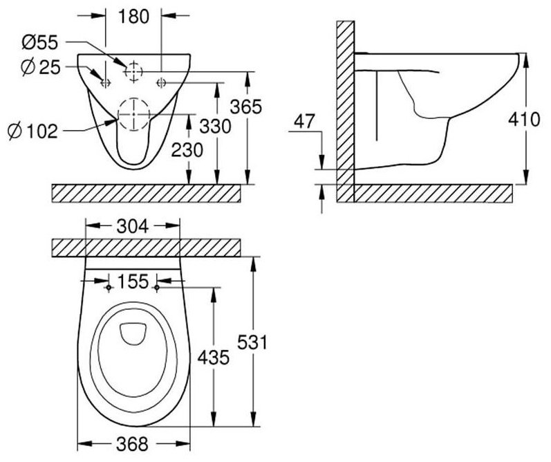 Grohe унитаз с инсталляцией 36504000, санфарфор - ForteMarket Grohe унитаз с инсталляцией 36504000, санфарфор купить,0