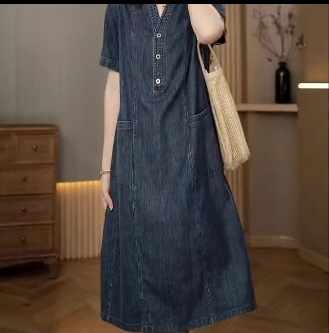 Повседневное платье Tencel синий