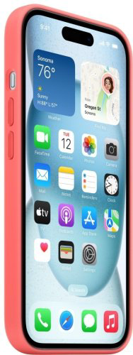 Чехол для телефона Apple Silicone Case MagSafe для Apple iPhone 15 Guava купить,NaN