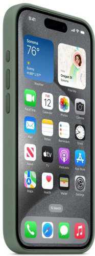 Чехол для телефона Apple Silicone Case MagSafe для Apple iPhone 15 Pro Cypress купить,NaN