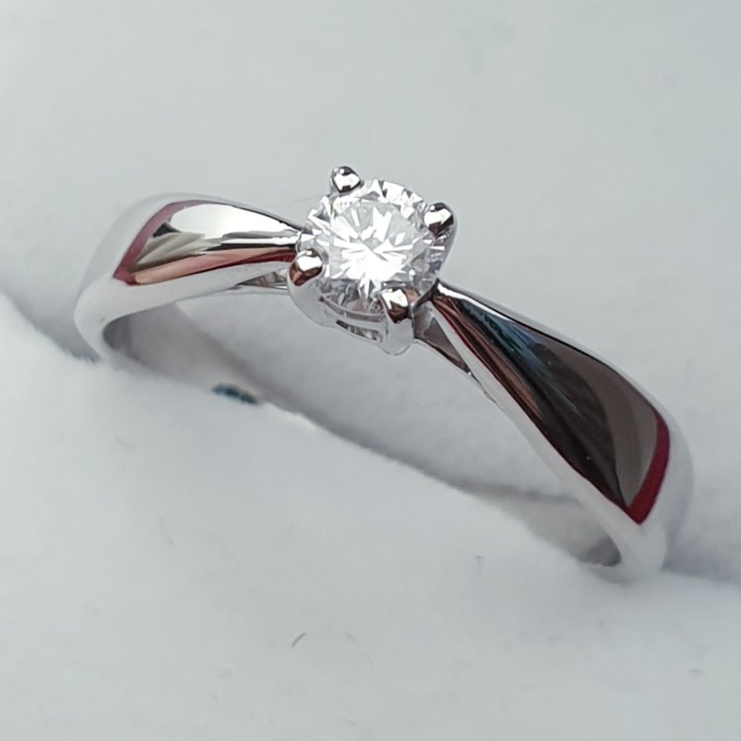 Кольцо Deimantas VS2 G 16,5р 2,83гр 0,17ct купить,NaN
