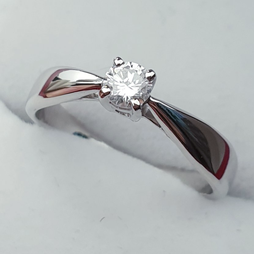Кольцо Deimantas VS2 G 16,5р 2,83гр 0,17ct купить,NaN