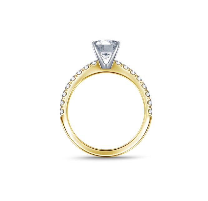 Кольцо Deimantas SI2 L 16,5р 1,98гр 0,85ct купить,NaN