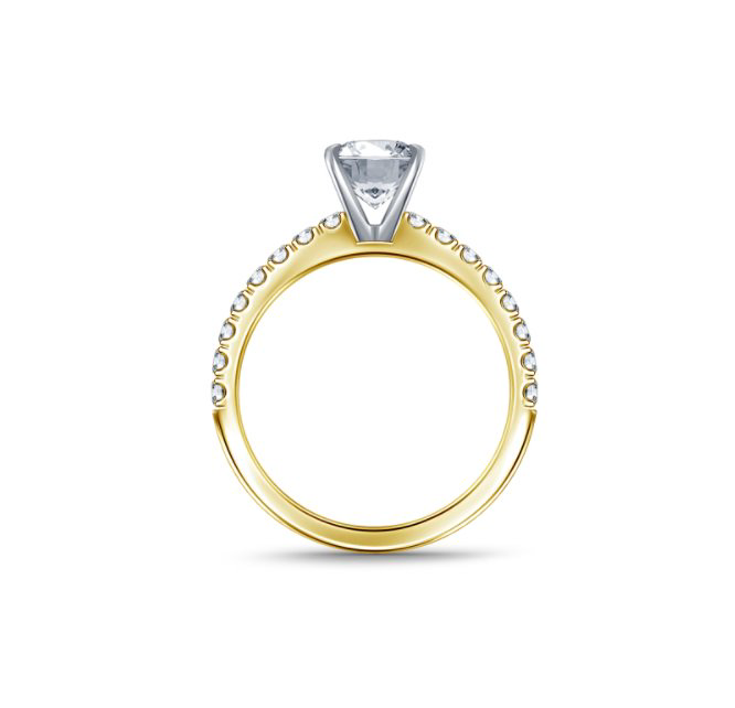 Кольцо Deimantas SI2 L 16,5р 1,98гр 0,85ct купить,NaN