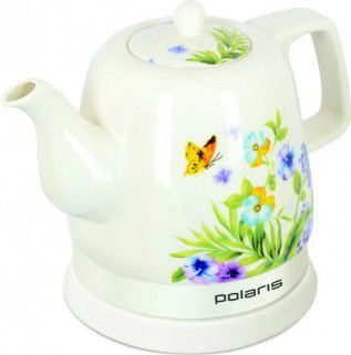 Электрочайник Polaris PWK 1283CCR Spring белый купить,NaN