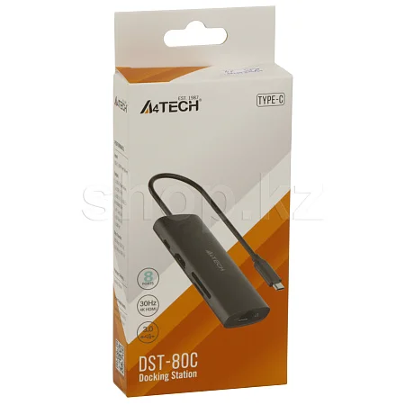 Переходник USB Type-C Multi Function 8in1, A4Tech DST-80C, BOX купить,16450