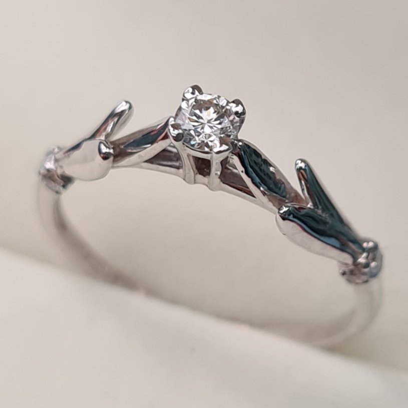 Кольцо Deimantas VS1 G 16,5р 1,6гр 0,15ct купить,NaN