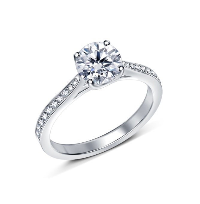 Кольцо Deimantas SI1 J GIA 2327426443 16,5р 2,63гр 0,76ct купить,NaN