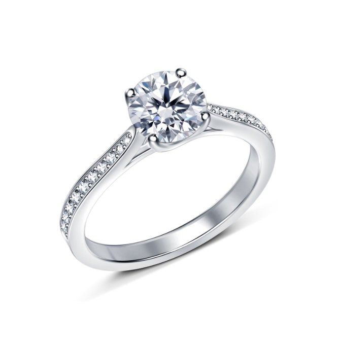 Кольцо Deimantas SI1 J GIA 2327426443 16,5р 2,63гр 0,76ct купить,NaN