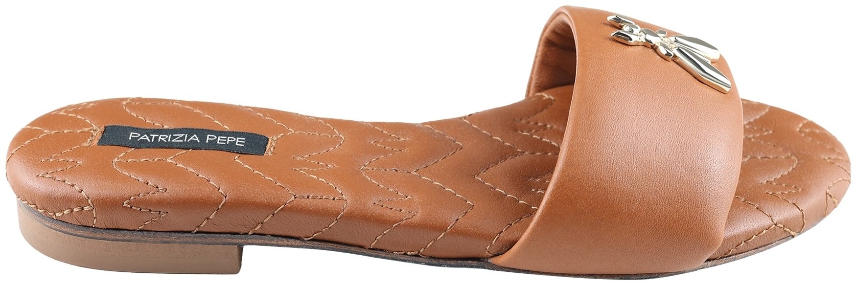 Шлепанцы Patrizia Pepe коричневый - ForteMarket Шлепанцы Patrizia Pepe коричневый купить,0