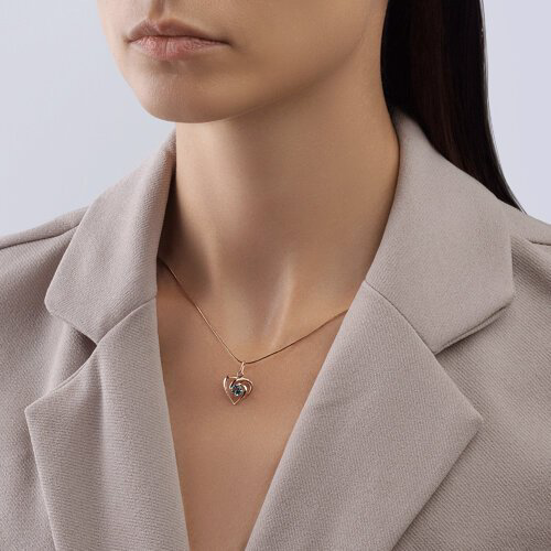 Подвеска SOKOLOV 731905 вес 0.85 г золото, топаз купить,64823