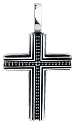 Крестик Diamant 95-130-02153-1 вес 5.22 г серебро, фианит купить,25650
