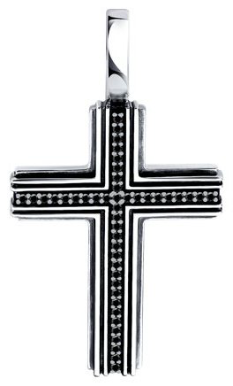 Крестик Diamant 95-130-02153-1 вес 5.22 г серебро, фианит купить,25650