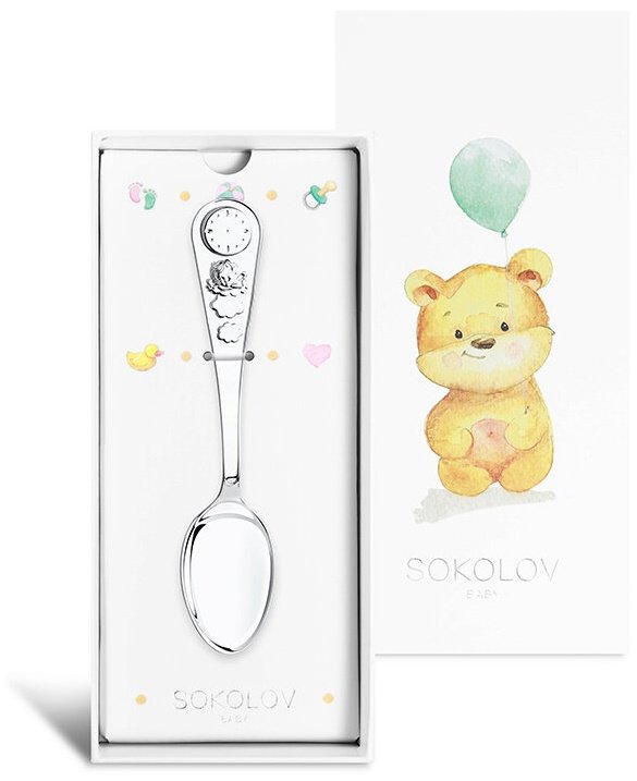 Ложка SOKOLOV 2301010004 вес 27.92 г серебро, без вставок - ForteMarket Ложка SOKOLOV 2301010004 вес 27.92 г серебро, без вставок купить,0