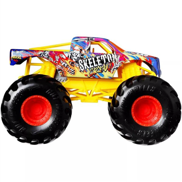 Машинка Hot Wheels Monster Trucks 1:24 Skeleton Crew купить,NaN