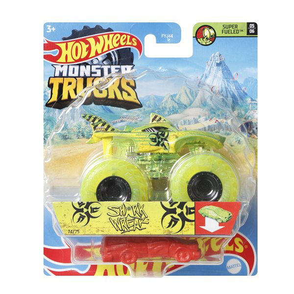 Машинка Hot Wheels Monster Trucks 1:64 Shark Wreak купить,NaN