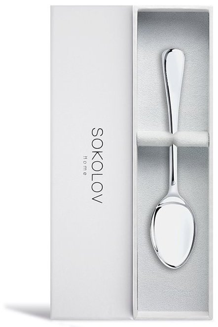 Ложка SOKOLOV 2301020001 вес 26.95 г серебро, без вставок