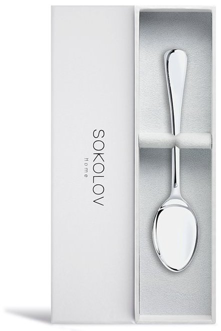 Ложка SOKOLOV 2301020001 вес 26.95 г серебро, без вставок