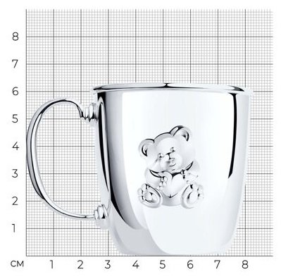 Кружка SOKOLOV 2301010033 вес 73.5 г серебро, без вставок - ForteMarket Кружка SOKOLOV 2301010033 вес 73.5 г серебро, без вставок купить,0