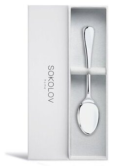 Ложка SOKOLOV 2301020001 вес 23.43 г серебро, без вставок - ForteMarket Ложка SOKOLOV 2301020001 вес 23.43 г серебро, без вставок купить,0