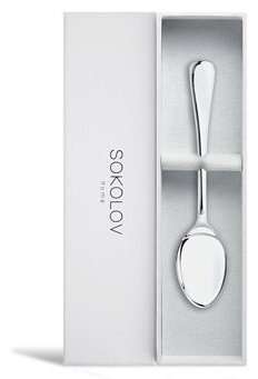 Ложка SOKOLOV 2301020001 вес 23.43 г серебро, без вставок купить,85265