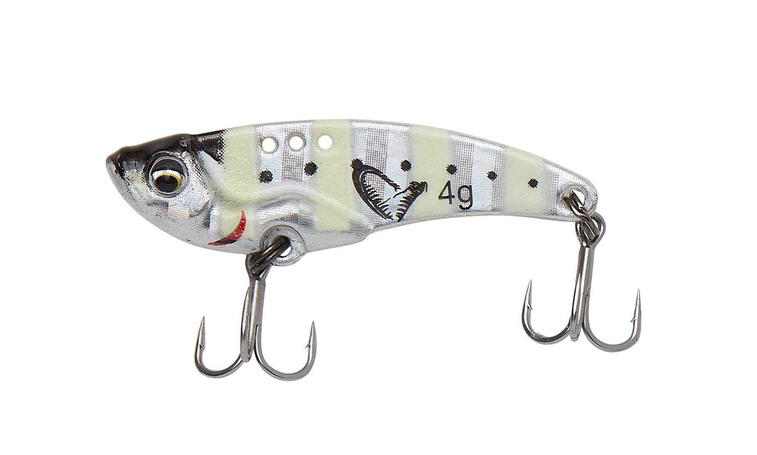 Блесна колеблещиеся Блейдбейт Savage Gear Vib Blade SW 55мм 14,5гр Fast Sinking Zebra Glow купить,NaN