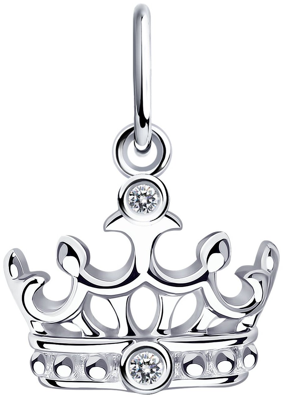 Diamant SET-94-130-01087-1_45_6 вес 2.69 г серебро, фианит купить,0