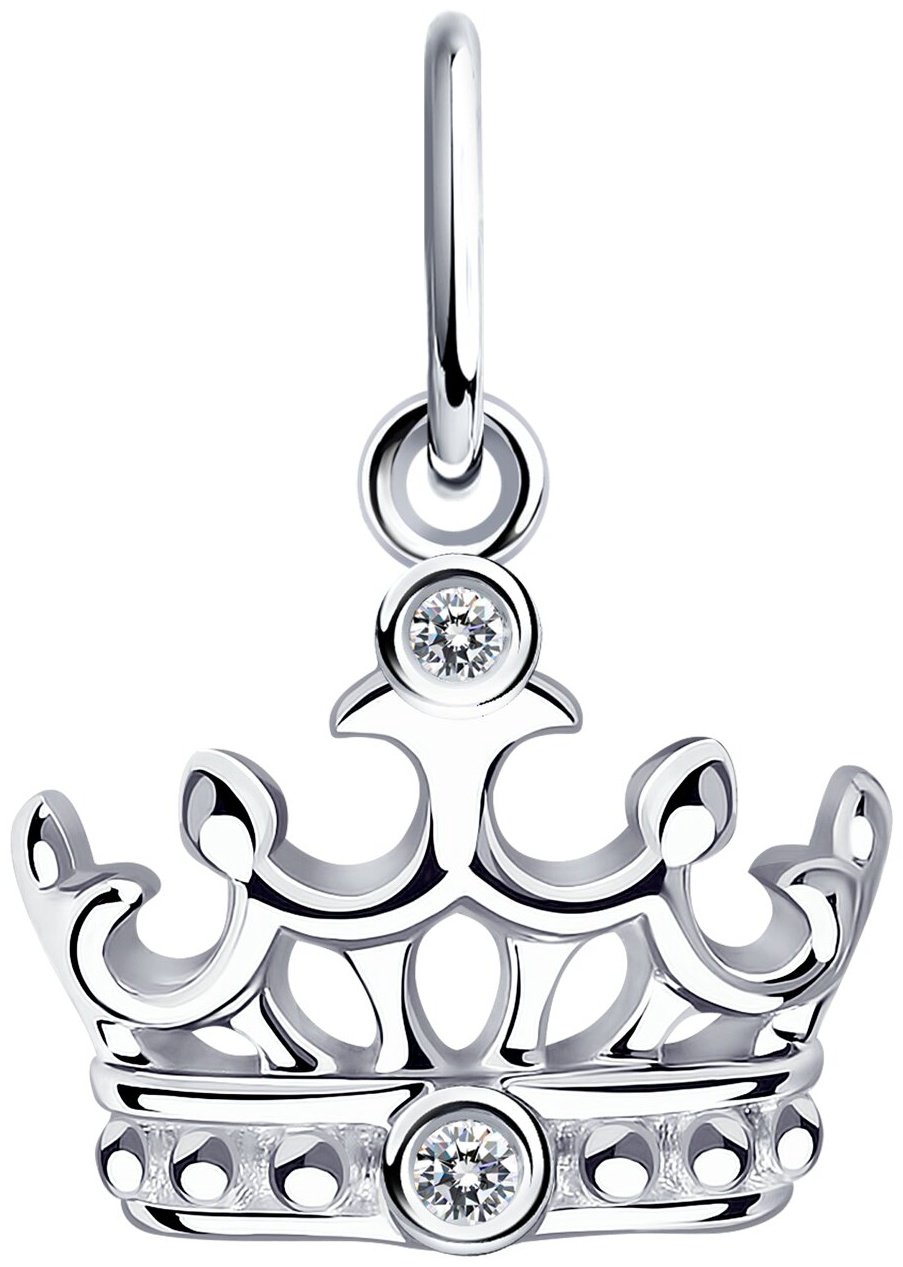 Diamant SET-94-130-01087-1_45_6 вес 2.69 г серебро, фианит купить,10157