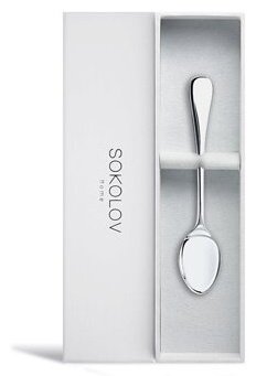 Ложка SOKOLOV 2301020007 вес 13.4 г серебро, без вставок купить,NaN