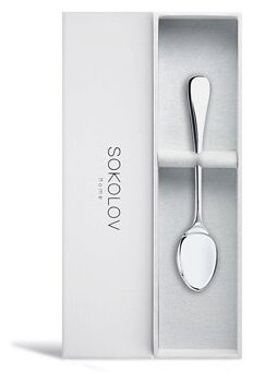 Ложка SOKOLOV 2301020007 вес 13.4 г серебро, без вставок купить,NaN