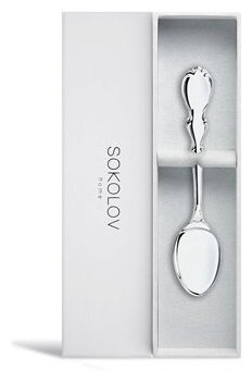 Ложка SOKOLOV 2301020021 вес 24.85 г серебро, без вставок купить,NaN