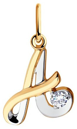 Подвеска Diamant 51-130-00554-1 вес 0.88 г золото, фианит купить,97265