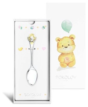 Ложка SOKOLOV 2302010002 вес 17.49 г серебро, без вставок - ForteMarket Ложка SOKOLOV 2302010002 вес 17.49 г серебро, без вставок купить,0