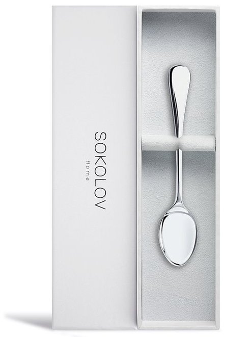 Ложка SOKOLOV 2301020007 вес 15.5 г серебро, без вставок купить,NaN