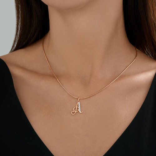 Подвеска Diamant 51-130-02886-1 вес 0.95 г золото, фианит