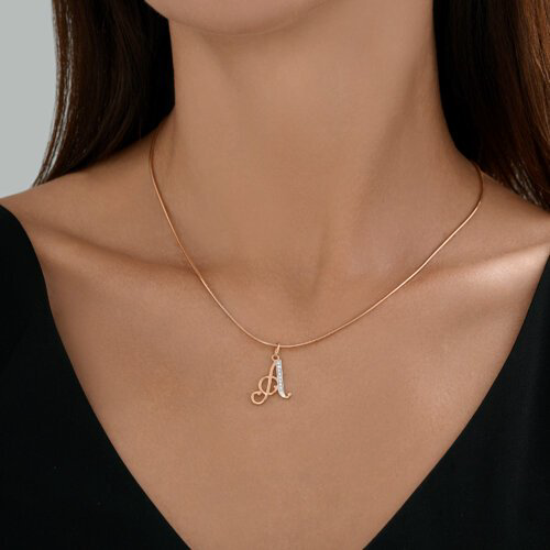 Подвеска Diamant 51-130-02886-1 вес 0.95 г золото, фианит купить,80000
