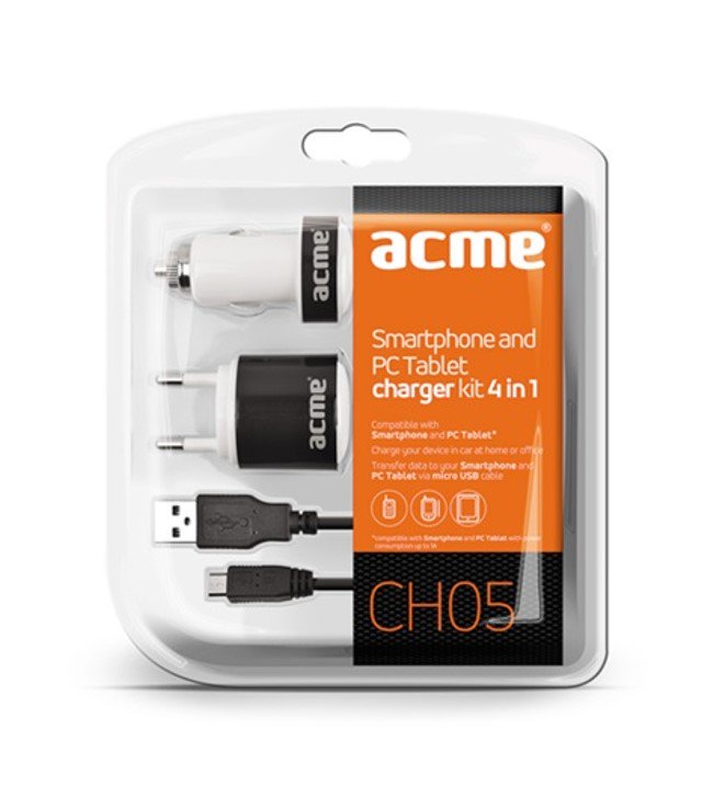 Зарядное устройство Acme CH05 черно-белое