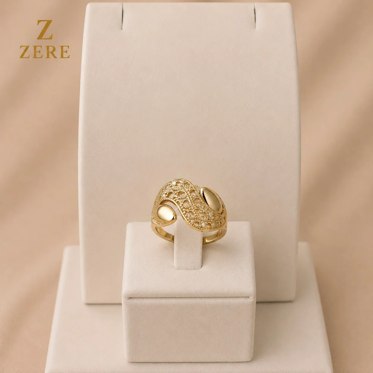 Кольцо Zere ZR260712 жёлтое золото 1.43гр 18р - ForteMarket Кольцо Zere ZR260712 жёлтое золото 1.43гр 18р купить,114190