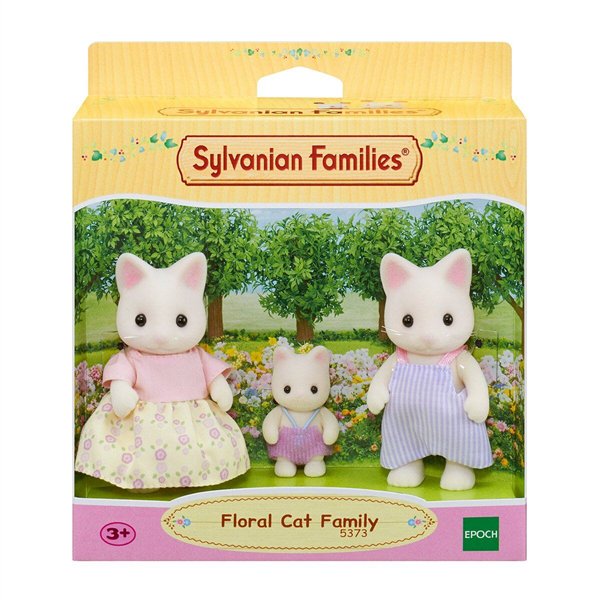 Игровые фигурки  Sylvanian Families  Семья цветочных котов купить,NaN