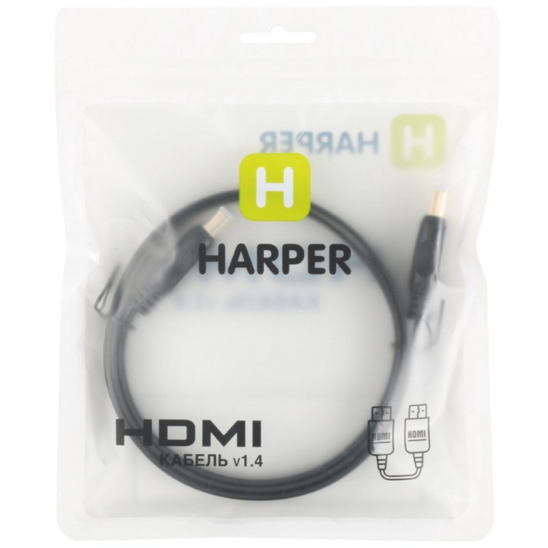  Кабель Harper DCHM-441 HDMI-HDMI 1м черный купить,NaN
