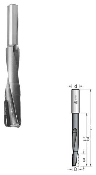 Фреза WPW спиральная, пазовая DT16001 16 мм 1 шт купить,0