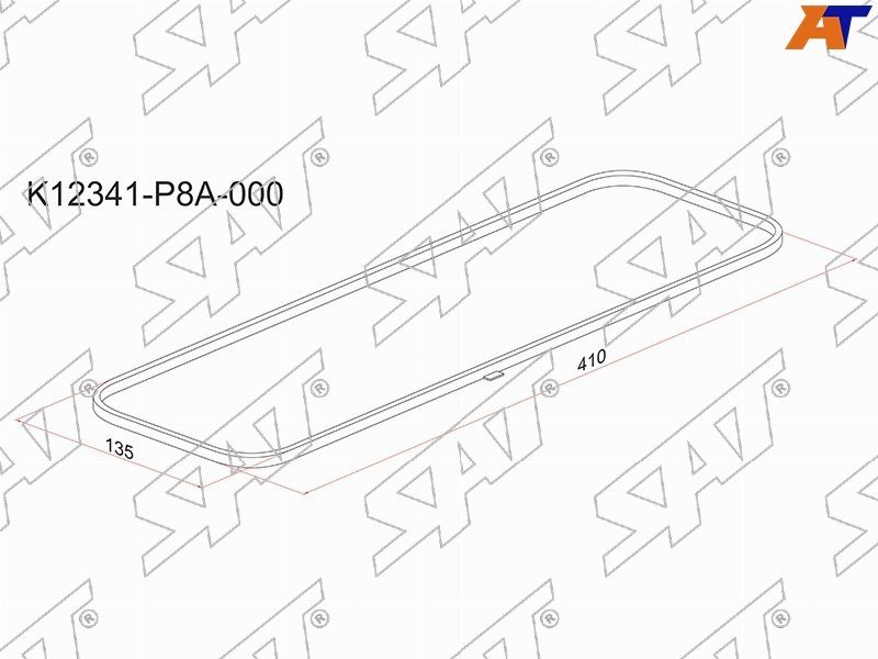SAT прокладка клапанной крышки 12341p8a000